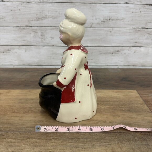 Mrs Claus w/ Toy Bag Ceramic Figurine Statue Decoration Christmas Holiday - Picture 4 of 10
